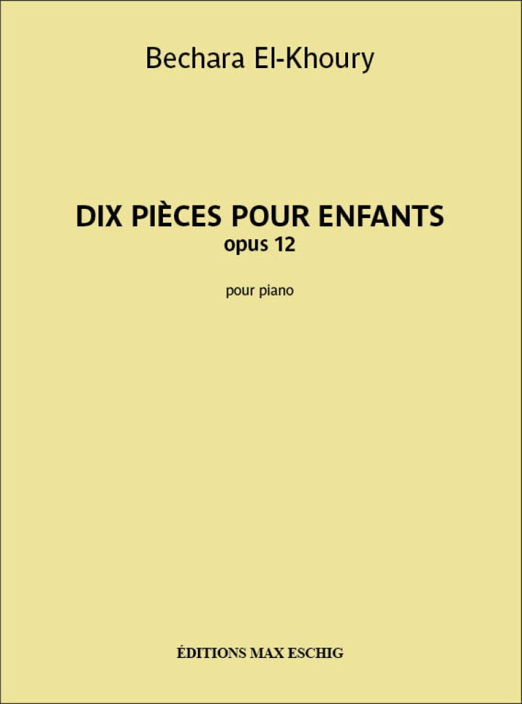 El Khoury 10 Pieces Pieces Pour Enfants Op 12